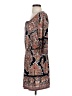 En Focus Paisley Brown Orange Casual Dress Size 2 (estimated) - photo 5