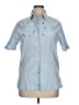 Unbranded Blue Short Sleeve Button-Down Shirt Size XL (estimated) - photo 1