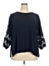 Ruby Rd. Blue 3/4 Sleeve Blouse Size 2X - photo 1