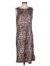 Pixie Lady 100% Polyester Animal Print Brown Casual Dress Size M - photo 1
