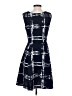 Kaktus Argyle Blue Cocktail Dress Size 2 (estimated) - photo 2