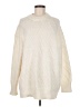 Topshop 100% Polyester Ivory Turtleneck Sweater Size 8 - 10 - photo 1