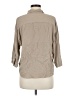 Babaton 100% Viscose Tan 3/4 Sleeve Button-Down Shirt Size M - photo 2