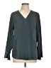 T Tahari 100% Polyester Gray Long Sleeve Blouse Size L - photo 1