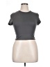 Shein Gray Short Sleeve Turtleneck Size XL - photo 1