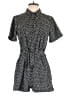 Volcom 100% Polyester Polka Dots Black Romper Size S - photo 1