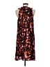 CAbi 100% Polyester Print Black Casual Dress Size M - photo 2