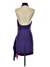 Cider Solid Purple Cocktail Dress Size S - photo 2