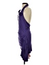 Cider Solid Purple Cocktail Dress Size S - photo 5