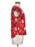 Lily White Red Short Sleeve Blouse Size L - photo 4
