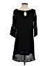 Mi ami 100% Polyester Argyle Black Casual Dress Size S - photo 2