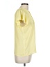 Worthington 100% Polyester Yellow Short Sleeve Blouse Size L (petite) - photo 4
