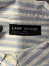 Lane Bryant 100% Cotton Stripes Blue Long Sleeve Button-Down Shirt Size 18 - 20 Plus - photo 7