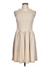 Assorted Brands Solid Tan Casual Dress Size L - photo 1