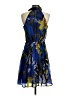 Miss Sixty 100% Polyester Print Blue Cocktail Dress Size 4 - photo 2