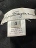 Sophia Eugene 100% Acetate Solid Black Coat Size 4 - photo 6
