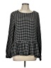 BeachLunchLounge Black Long Sleeve Blouse Size L - photo 1