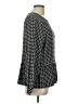 BeachLunchLounge Black Long Sleeve Blouse Size L - photo 4