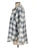 Vanilla Star Plaid Gray Long Sleeve Blouse Size L - photo 5