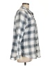Vanilla Star Plaid Gray Long Sleeve Blouse Size L - photo 4