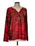 Shein Red Long Sleeve Blouse Size 12 - photo 1