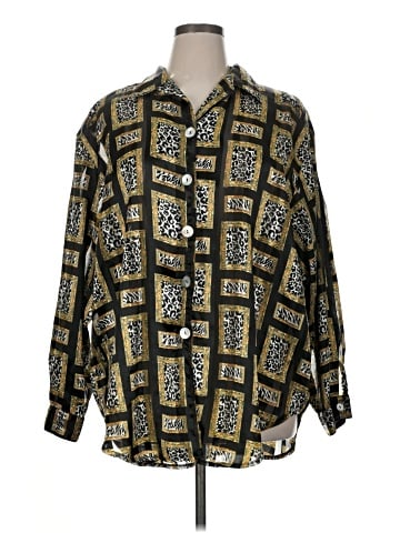 Impressions Long Sleeve Button-Down Shirt (view 1)