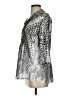 Creation L 100% Polyester Animal Print Silver 3/4 Sleeve Blouse Size 4 - photo 5