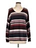 Desigual Stripes Burgundy Pullover Sweater Size L - photo 1