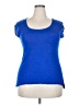 Eye Candy 100% Rayon Blue Short Sleeve Top Size 2X - photo 1