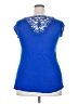 Eye Candy 100% Rayon Blue Short Sleeve Top Size 2X - photo 2