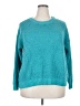 Evri Solid Teal Pullover Sweater Size 2X - photo 1
