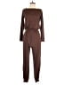 Prettygarden Solid Brown Jumpsuit Size S - photo 1