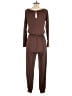 Prettygarden Solid Brown Jumpsuit Size S - photo 2