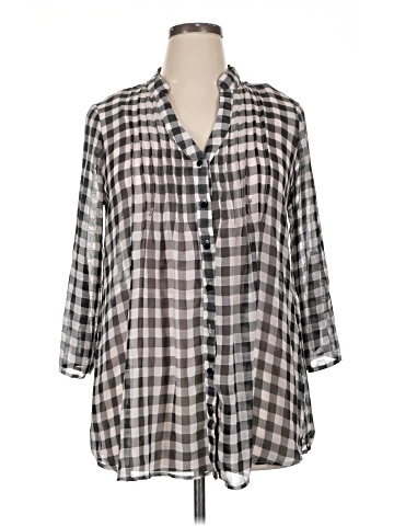 Takara 3/4 Sleeve Button-Down Shirt (view 1)