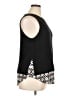 Ann Taylor LOFT 100% Cotton Black Sleeveless Blouse Size XL - photo 4