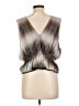 Let Me Be Silver Sleeveless Blouse Size L - photo 2
