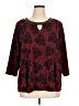 Kim Rogers Burgundy 3/4 Sleeve Blouse Size 2X - photo 1