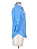 B.wear Blue 3/4 Sleeve Button-Down Shirt Size XS - photo 4