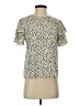 Shein 100% Polyester Animal Print Ivory Short Sleeve Top Size S - photo 1