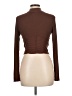 Shein Brown Long Sleeve Top Size L - photo 2