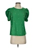 Assorted Brands 100% Polyester Green Short Sleeve Blouse Size S - photo 1