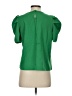 Assorted Brands 100% Polyester Green Short Sleeve Blouse Size S - photo 2