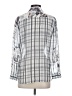 Paige 100% Silk Gray Blouse Size S - photo 2