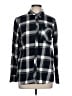 Eddie Bauer 100% Cotton Plaid Black Long Sleeve Button-Down Shirt Size L - photo 1