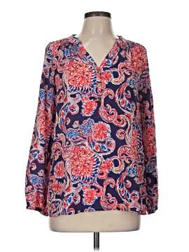 Lilly Pulitzer Long Sleeve Silk Top