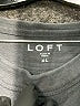 Ann Taylor LOFT 100% Cotton Gray Long Sleeve Top Size XL - photo 7
