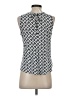 Ann Taylor LOFT 100% Rayon Blue Sleeveless Blouse Size XS - photo 2