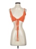 Shein 100% Acrylic Orange Sleeveless Blouse Size 4 - photo 1