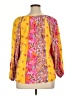 Unbranded 100% Rayon Yellow 3/4 Sleeve Blouse Size 1X - photo 2
