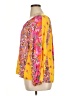 Unbranded 100% Rayon Yellow 3/4 Sleeve Blouse Size 1X - photo 5